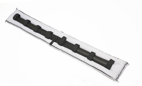 SELUNDERLÄGG I NYLON LONG MODELL - VIT/SVART